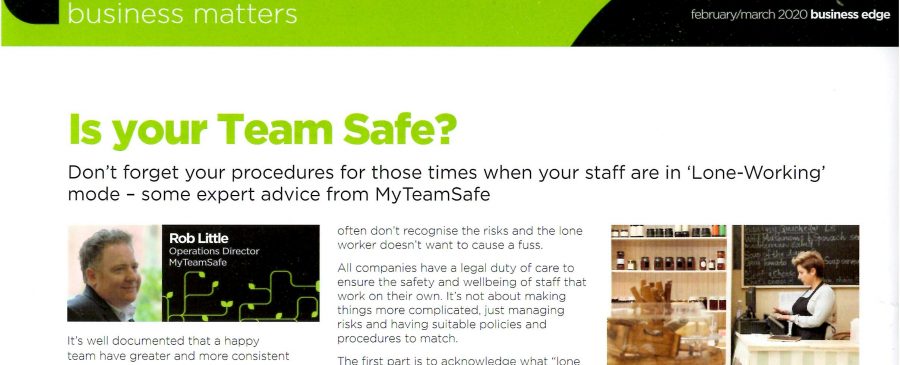 MyTeamSafe Business Edge Article Feb 2020